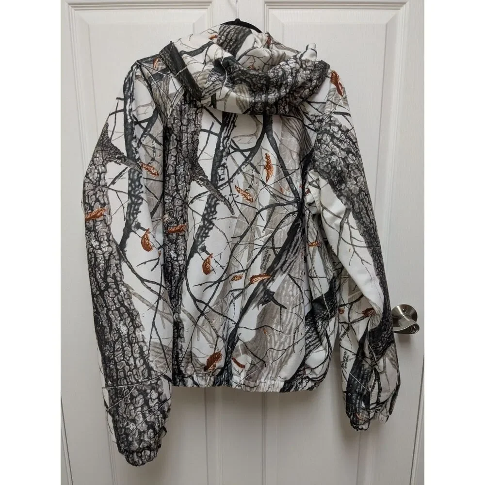 Mad Dog Gear XL Reversible Hunting Jacket | White Snow Camo & Hi-Vis Orange